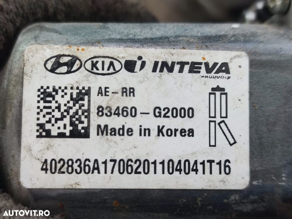 Motoras geam dreapta spate 83460-G2000 Hyundai Ioniq AE [2016 - 2020] - 3