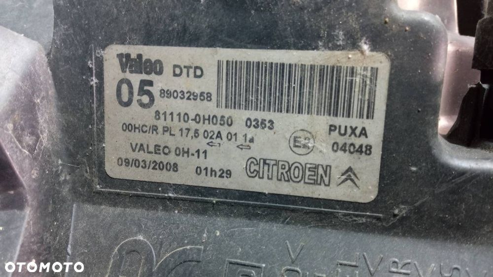 LAMPA PRAWA PRZEDNIA CITROEN C1 - 3