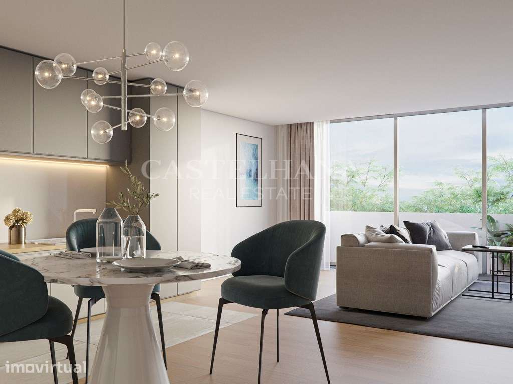 Apartamento T2 com varanda e terraço, no mais recente condomínio no... - Grande imagem: 5/38