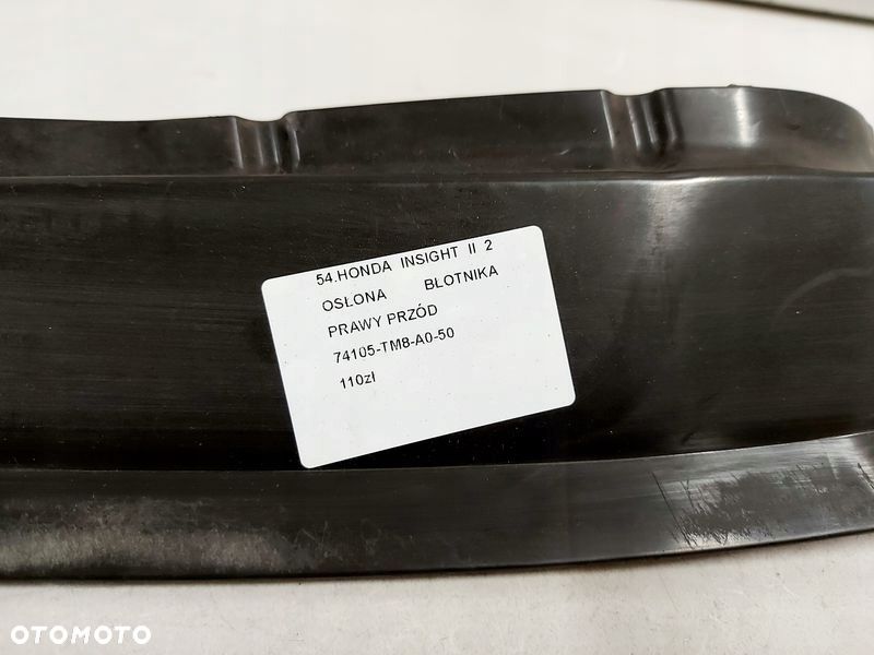 HONDA INSIGHT II 2 OSŁONA BŁOTNIKA PRAWY PRZÓD 74105-TM8-A0-50 - 3