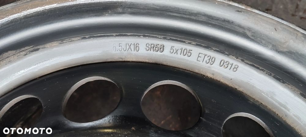 FELGI STALOWE 5X105 6.5Jx16 CALI ET39 OPEL ASTRA J K fi 56.6 KOMPLET 4 SZTUKI - 6