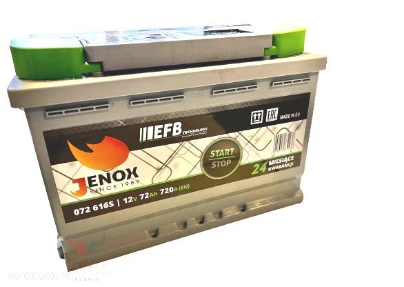 AKUMULATOR JENOX EFB 12V 72AH 720A Rybnik - 1