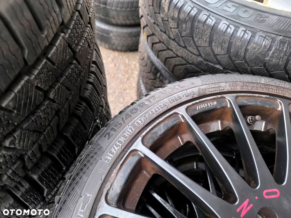 5x100 Alufelgi Felgi Aluminiowe 17 Koła Zimowe Zima OZ RACING SUPERTURISMO Czarne ITALY VW GOLF NEW BEETLE BORA POLO AUDI A3 TT A1 SKODA OCTAVIA I FABIA SEAT LEON I TOLEDO 2 IBIZA SUBARU TOYOTA 7mm Legnica ALU-RAD 215/40 - 8