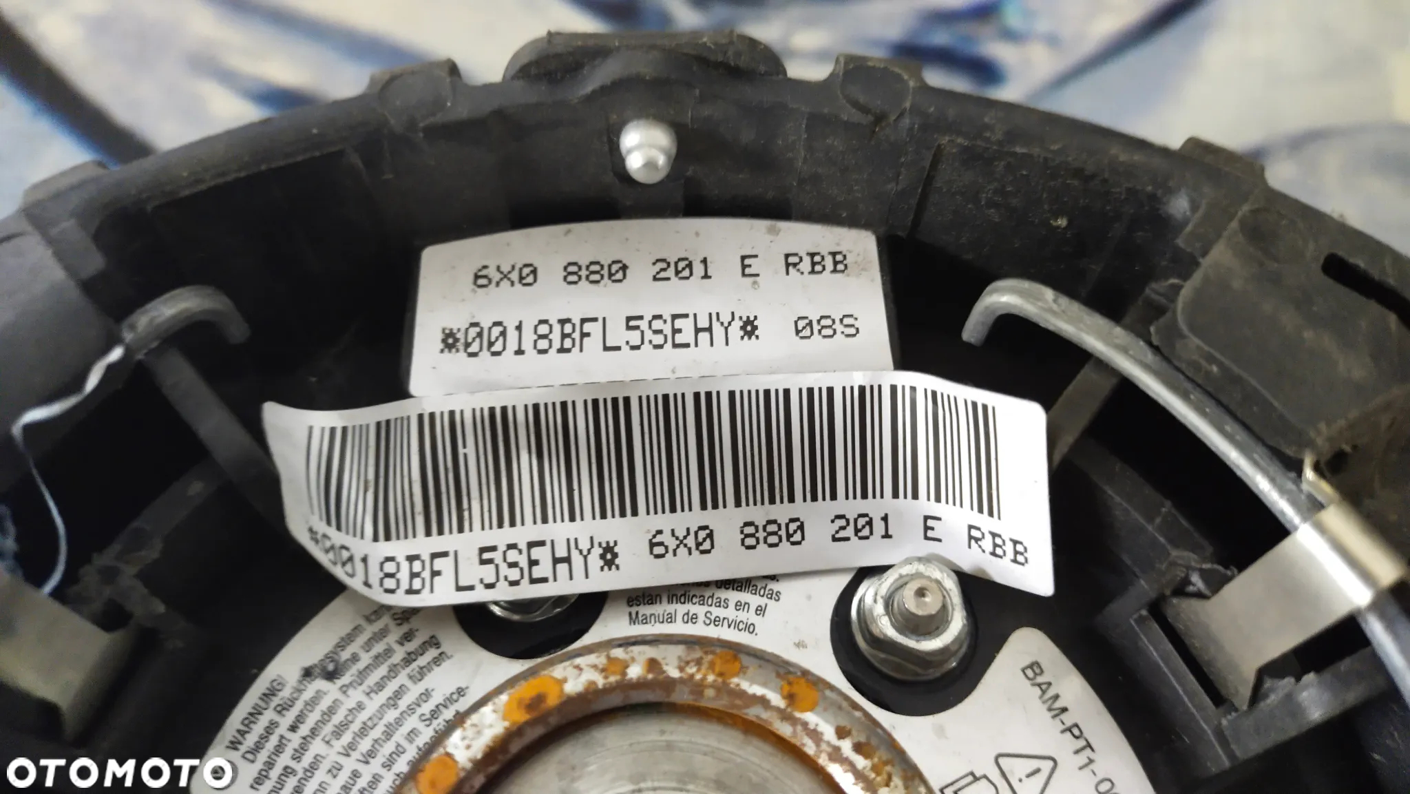 PODUSZKA AIRBAG KIEROWCY VW LUPO 6X0880201C - 2