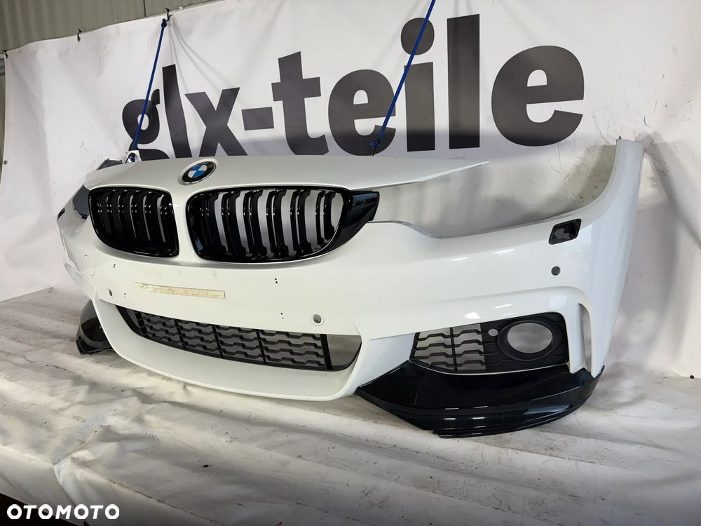 BMW 4 F32 F33 M Pakiet Zderzak Przód Przedni 4xPDC Sprysk Kolor:A300 13-17 - 2