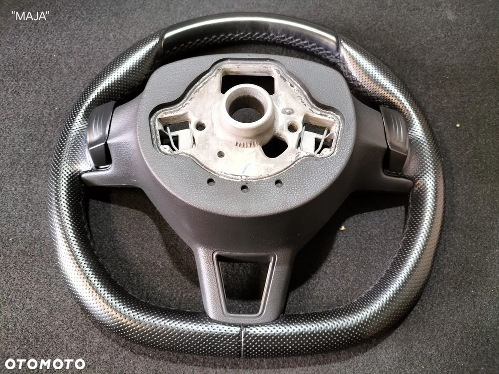 SKODA OCTAVIA III LIFT 565419091E 5E0419685A SKÓRZANA MULTIFUNKCYJNA KIEROWNICA DSG ŁOPATKI MULTIFUNKCJA SKÓRA ORYGINAŁ - 16