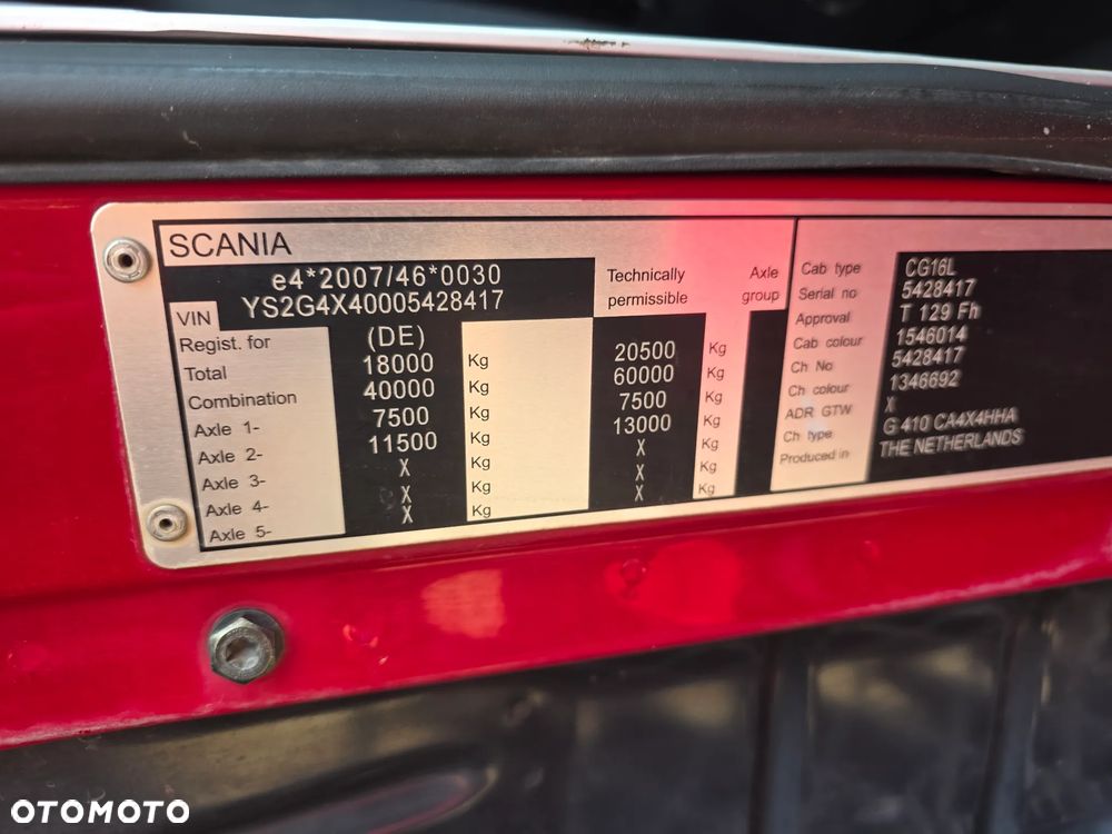 Scania G 410 4x4 Wal 2 Szt Krotka Kabina  z Niemiec - 27