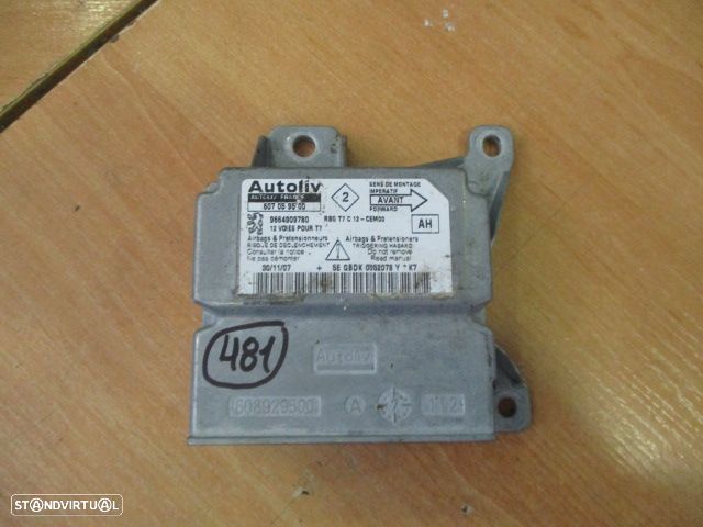 Modulo Airbag 607059500 9664909780 PEUGEOT 308 2008 - 1