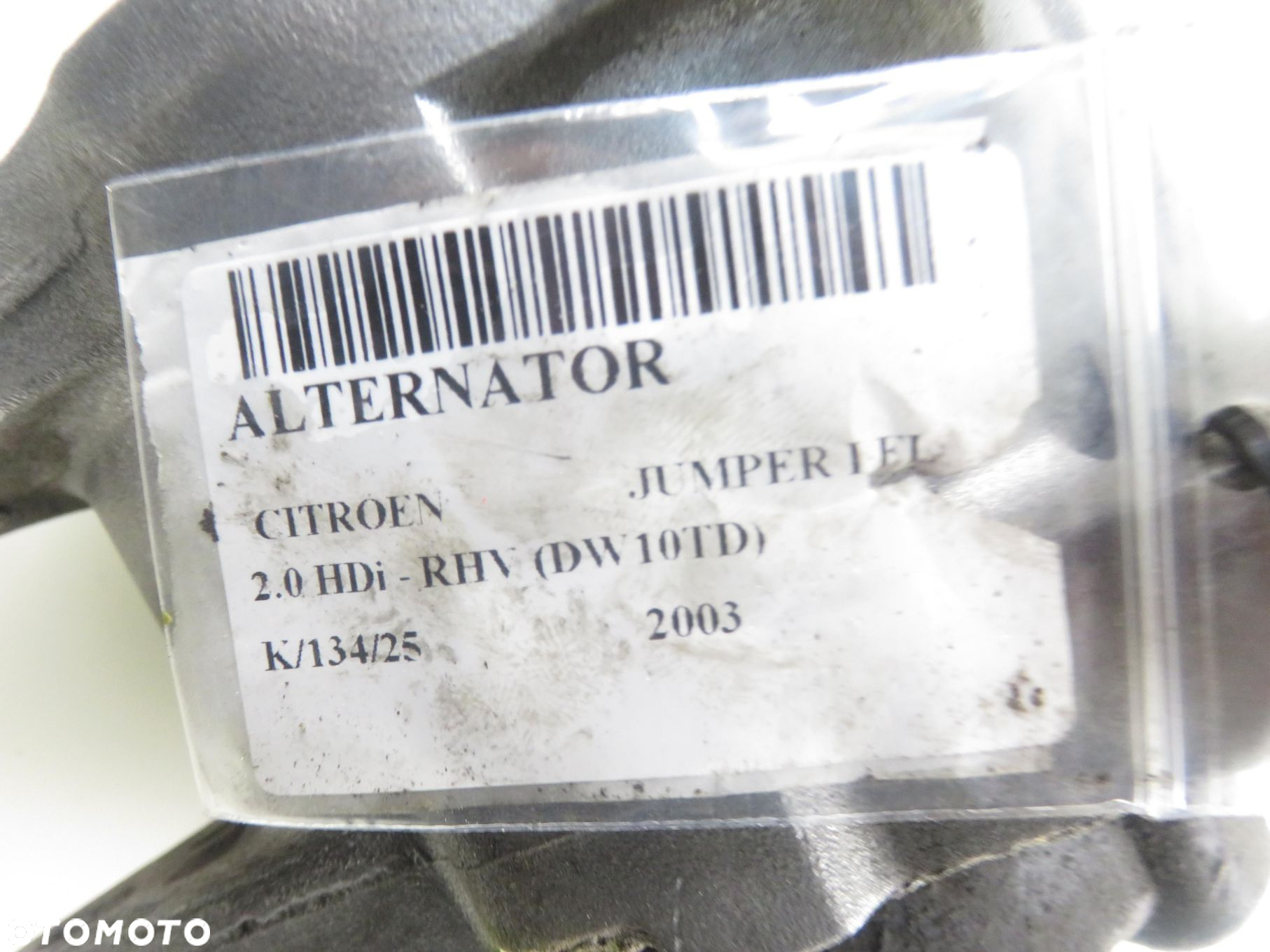 ALTERNATOR CITROEN JUMPER I FL 2.0 HDi - RHV (DW10TD) S543524A - 2