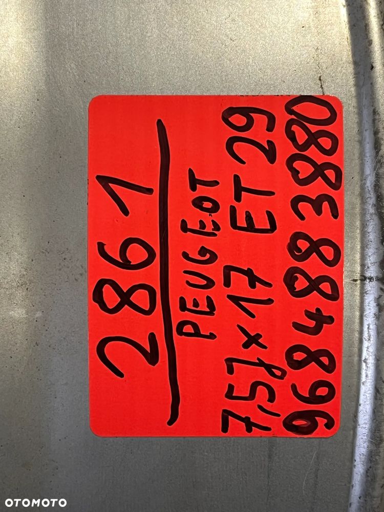 Felga Peugeot 3008 4x108 7,5J x 17 ET 29 9684883880 - 6