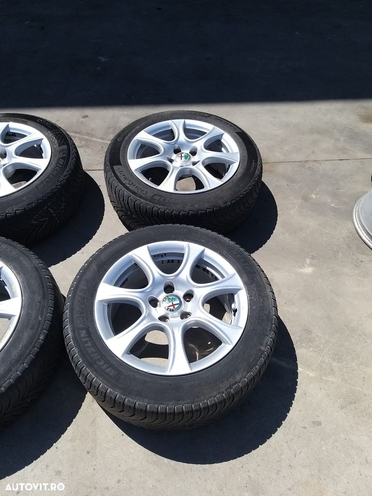 Set jante aliaj cu anvelope r16 205/55r16 alfa romeo giulietta 940 156093261 - 2
