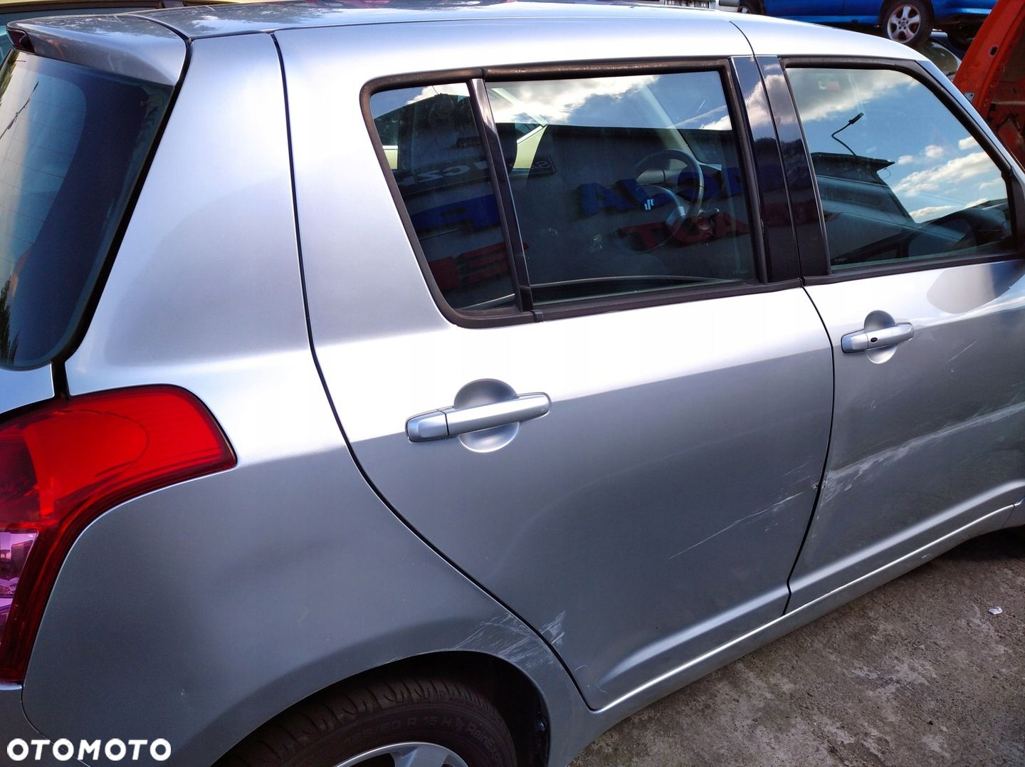 SUZUKI SWIFT III MK6 DRZWI TYŁ PRAWE SREBRNE ZCC - 13