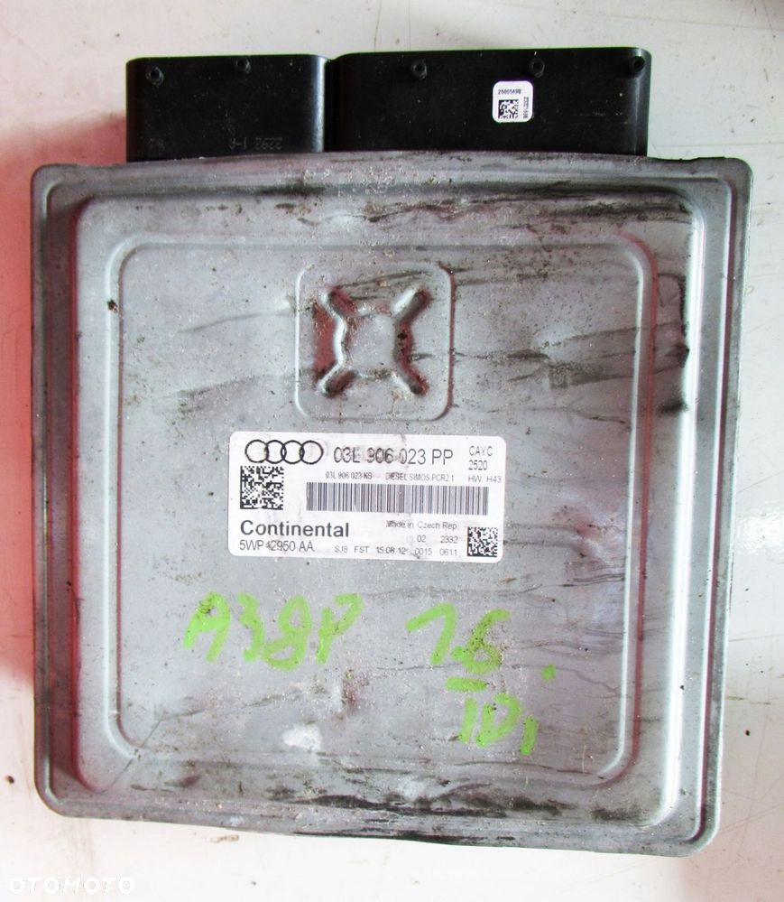 AUDI A3 8P SPORTBACK LIFT 1.6 TDI STEROWNIK KOMOUTER SILNIKA 03L906023PP - 1
