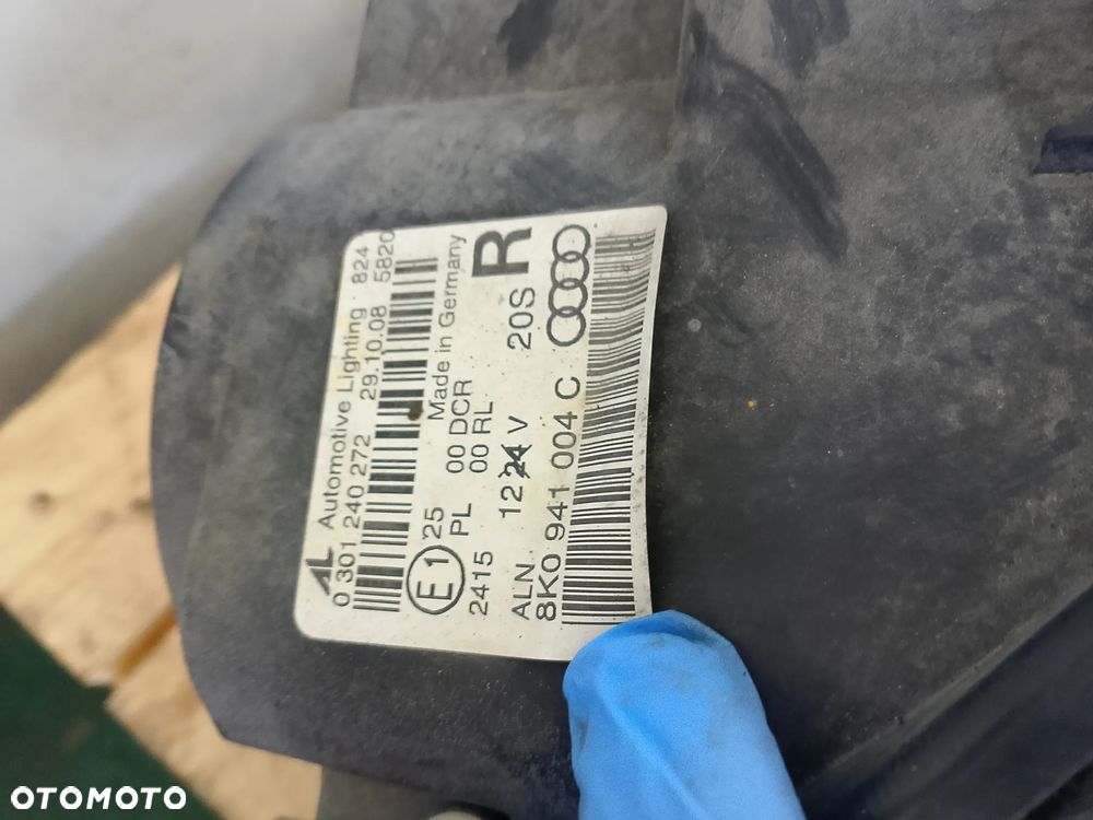 Lampa prawa przednia BI XENON Audi A4 B8 europa 8K0941004C - 2