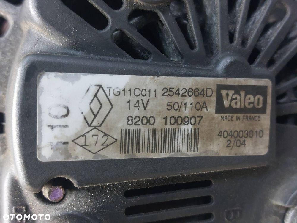 ALTERNATOR RENAULT MEGANE II 1.6 16V 8200100907 ID: 236688 - 5