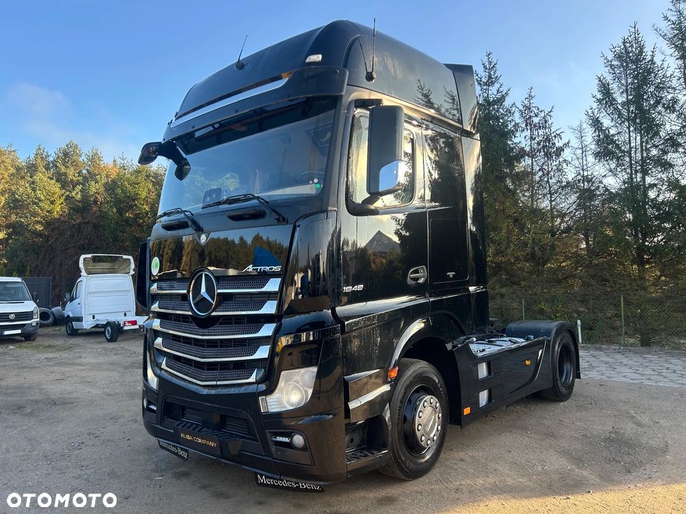 Mercedes-Benz ACTROS 1848 GIGASPACE + SCHMITZ 2017 ZESTAW CAŁY CZARNY / RETARDER / NOWY TACHOGRAF / KSENONY / FULL SPOJLERY / 2 ZBIORNIKI PALIWOWE / SCHMITZ JOLODA / ZAMKNIĘCIE CELNE - 2