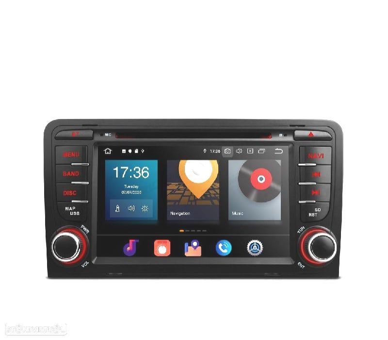 AUTO RADIO GPS ANDROID 12 PARA AUDI A3 8P 8PA SPORTBACK 03-12 B - 1