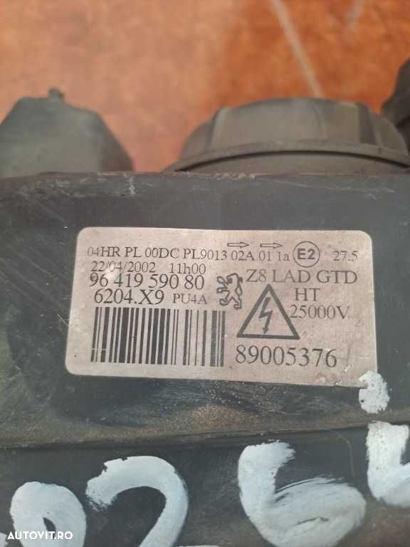 Far stanga Peugeot 607 xenon complet original volan stanga - 4