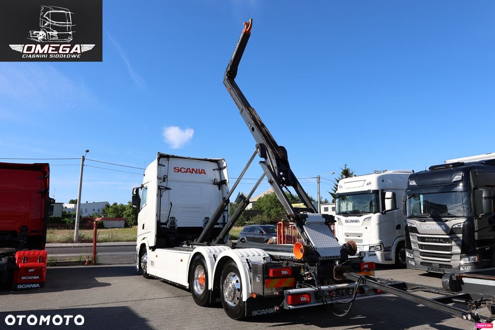Scania S 500 Hakowiec + przyczepa // Oś skrętna // MEILLER // Klima postojowa / - 28