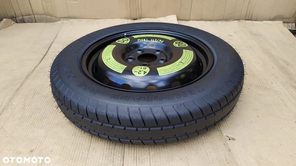 KOŁO DOJAZDOWE 5x112 R16 MERCEDES C KLASA W204 W205 CLK W209 - 1