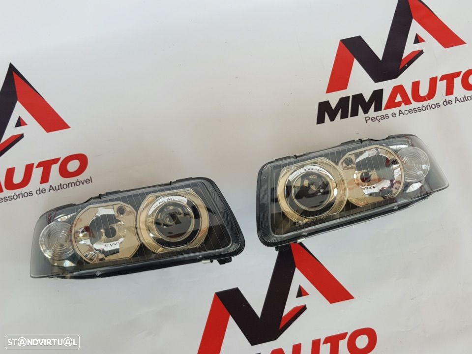 Faróis Audi A3 8L Restyling Fundo Preto - 2