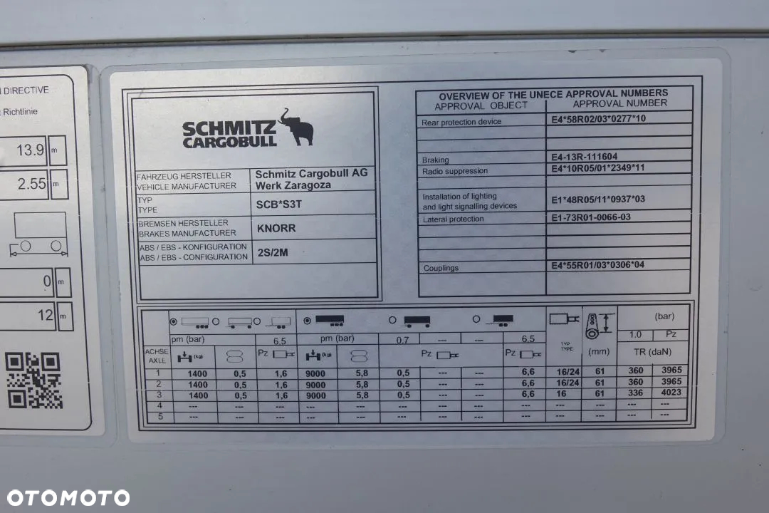 Schmitz Cargobull BURTO-FIRANKA / STANDARD / OSIE SCHMITZ / NOWE PLANDEKI / 2 OSIE PODNOSZONE / - 34