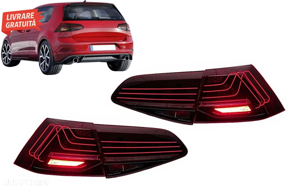 Stopuri Full LED VW Golf 7 & 7.5 VII (2013-2019) Laser Look Dinamic Secvential- livrare gratuita - 1