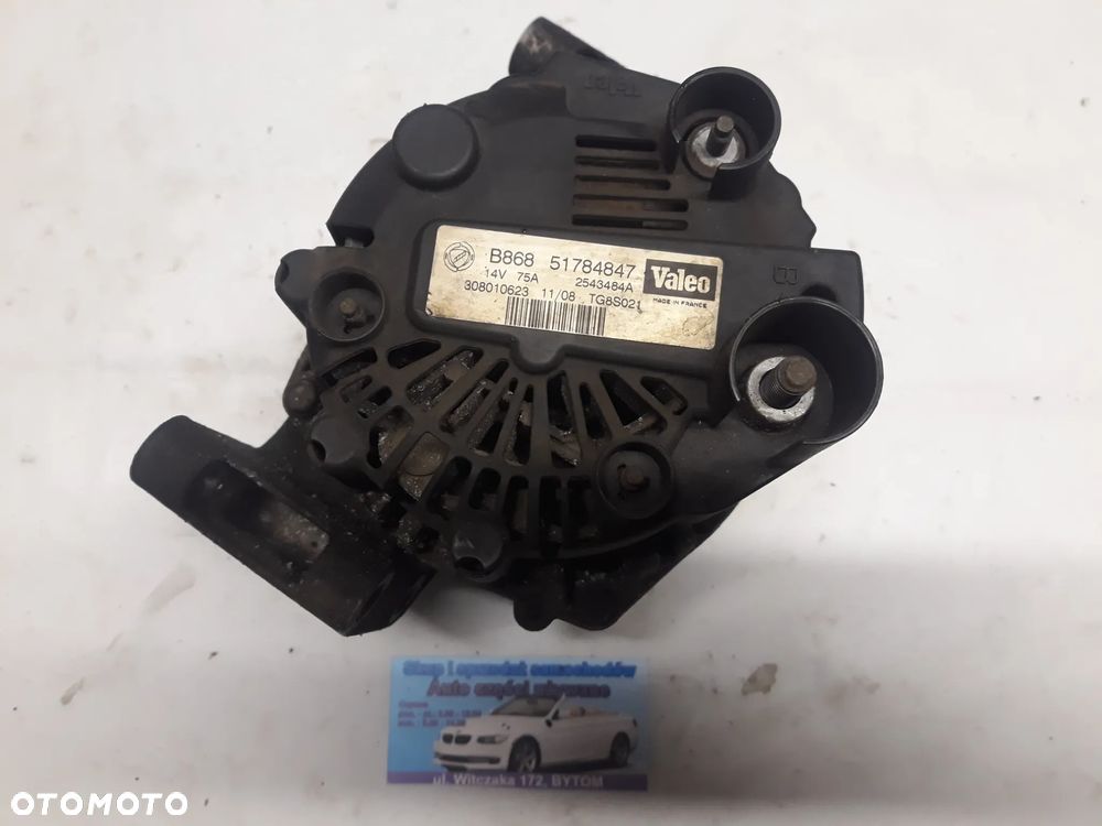 ALTERNATOR FIAT FIORINO III 1,3 M-JET  VALEO 75A  51784847 - 3