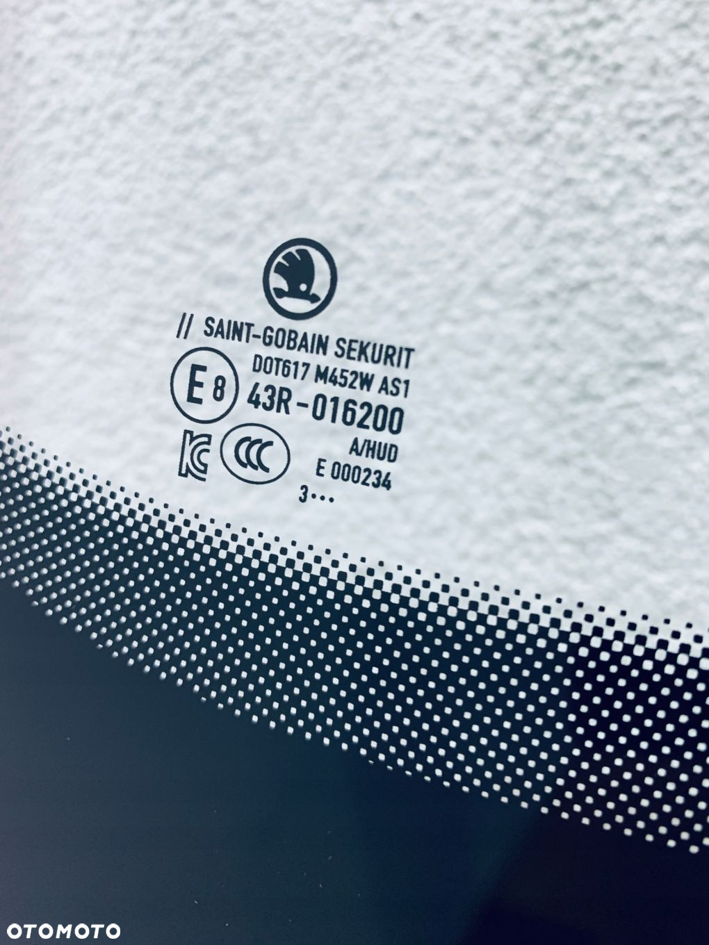 Szyba czołowa SKODA ENYAQ IV 2020- AKUSYKA+KAMERA+ SENSOR+HUD+ORYGINAŁ - 3