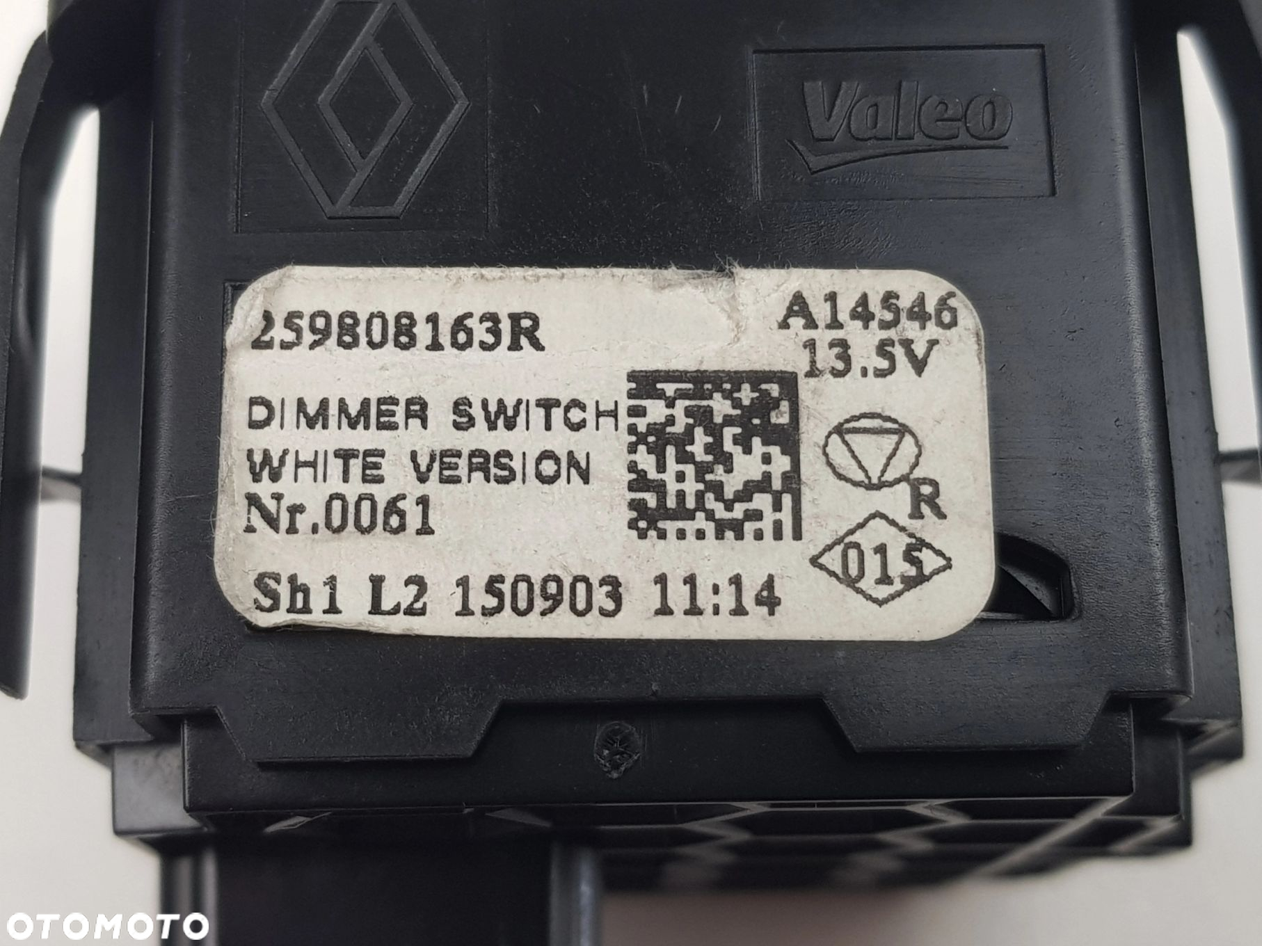 Panel sterowania Przełącznik Regulacja oświetlenia Renault Clio IV - 10