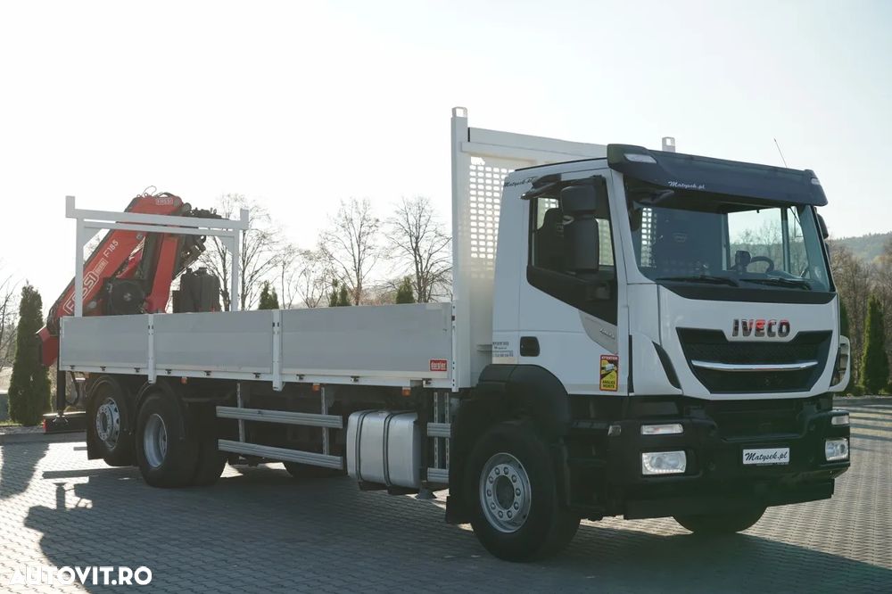 Iveco STRALIS 460 / 6X2 / LIVRARE 8,1 m + HDS FASSI. F185 CAPACITATE MAXIMĂ DE ÎNCĂRCARE 5.500 KG / RADIOCOMANDĂ / ROTATOARE - 9
