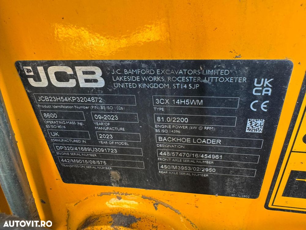 JCB 3CX 14H5WM 82.000euro+TVA - 13