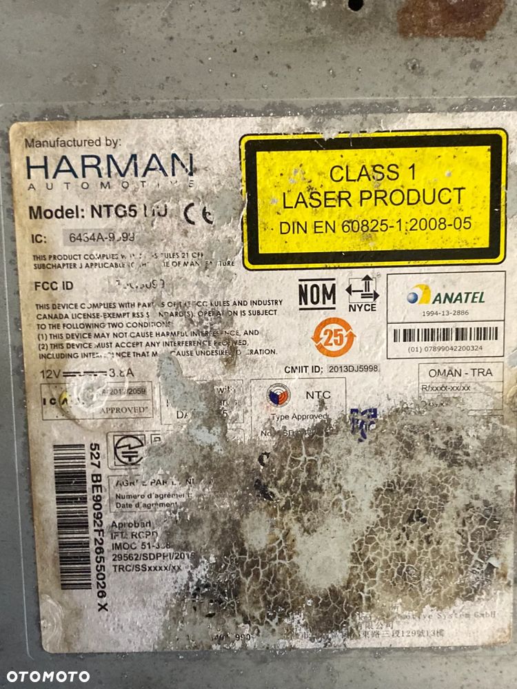 WZMACNIACZ HARMAN MERCEDES W 205 A2059003719 - 2