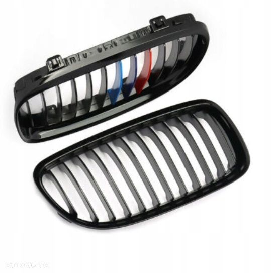 Atrapa Grill Kratka Nerka kpl l+r Black Tuning Bmw 3 e90 E91 Lift Fl 2008- - 3