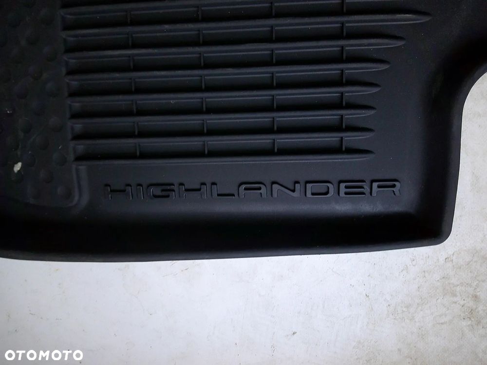 toyota highlander komplet 3 rzędy dywaniki przód nowe oryginał gumowe - 9