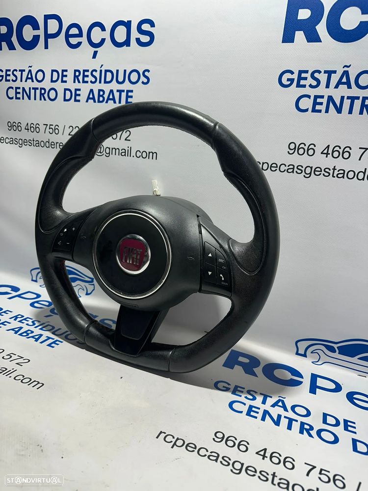 .Volante Original Pele Perfurada FGP Fiat 500 34157009B 2007 - 2015 - 3