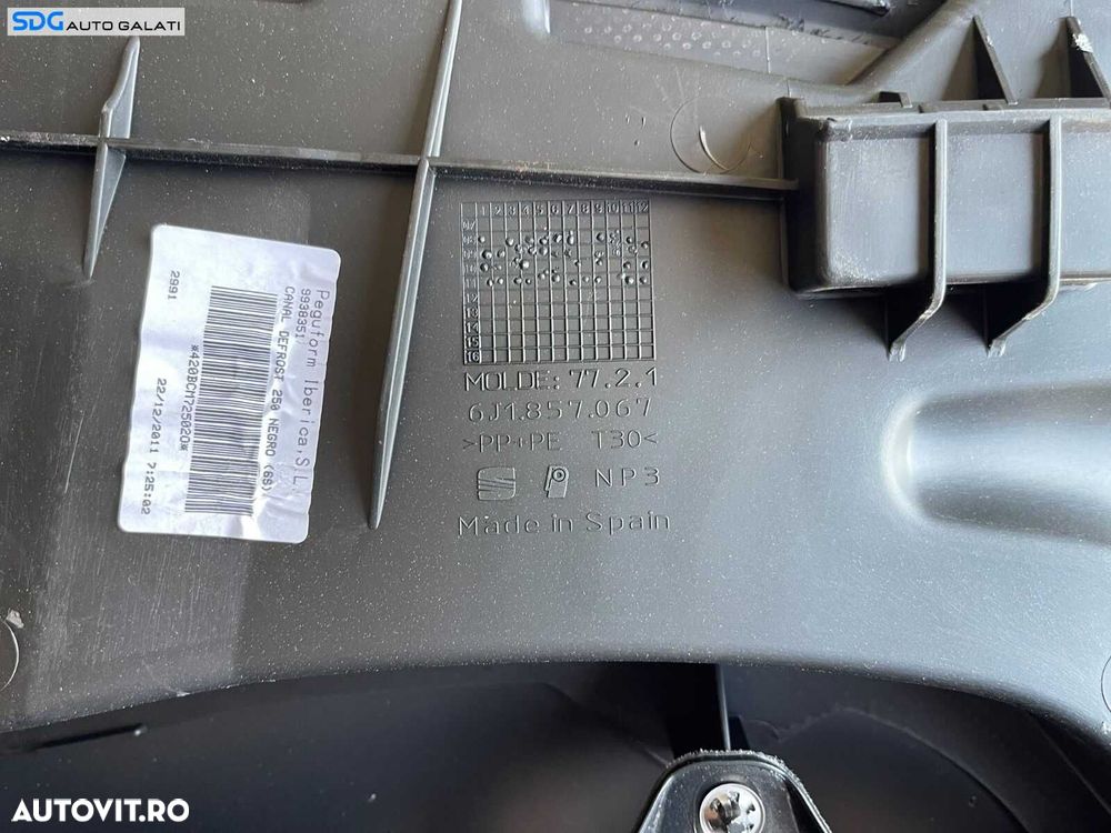 Plansa Bord cu Airbag Pasager Seat Ibiza 5 6J 2008 - 2012 Cod 6J1857003G 6J1857067 6J0880204A [LC1918] - 15