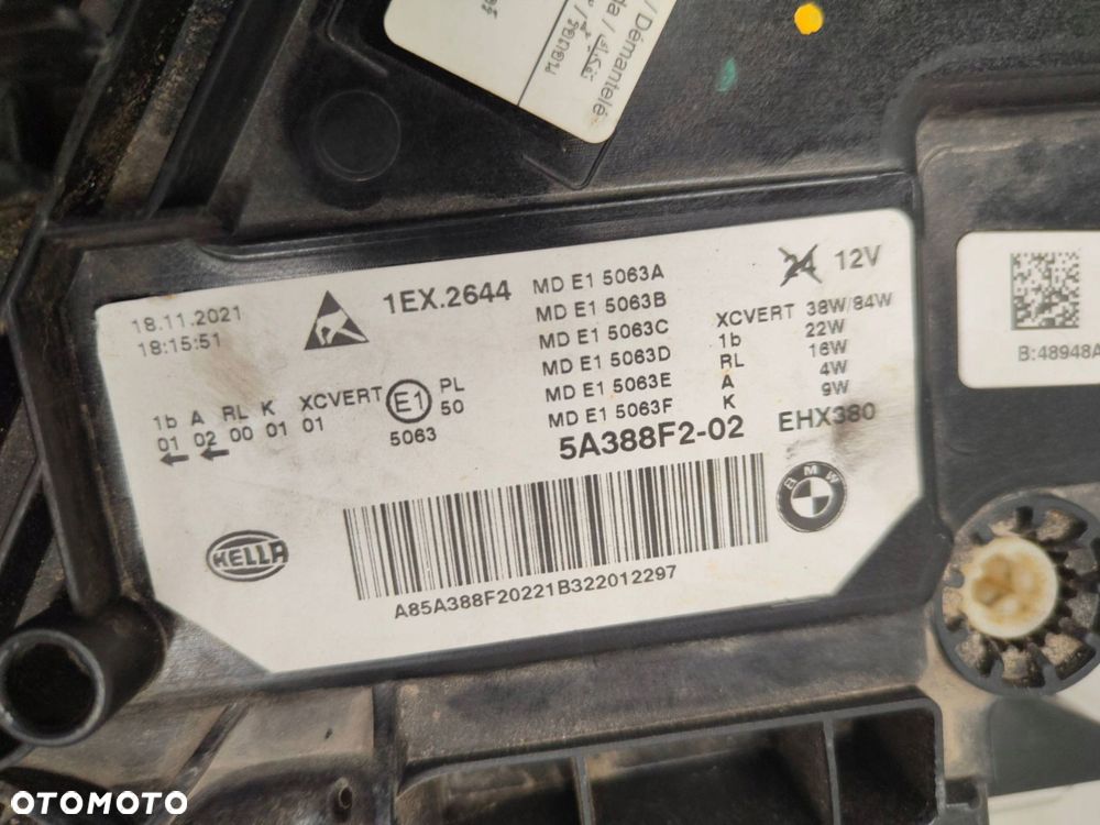 bmw 5 g30 m5 laser przód strona prawa 5a388f2 - 5
