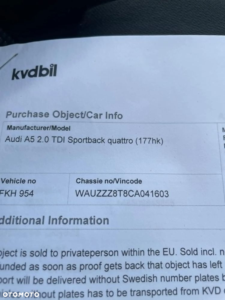Audi A5 2.0 TDI Sportback quattro DPF - 15