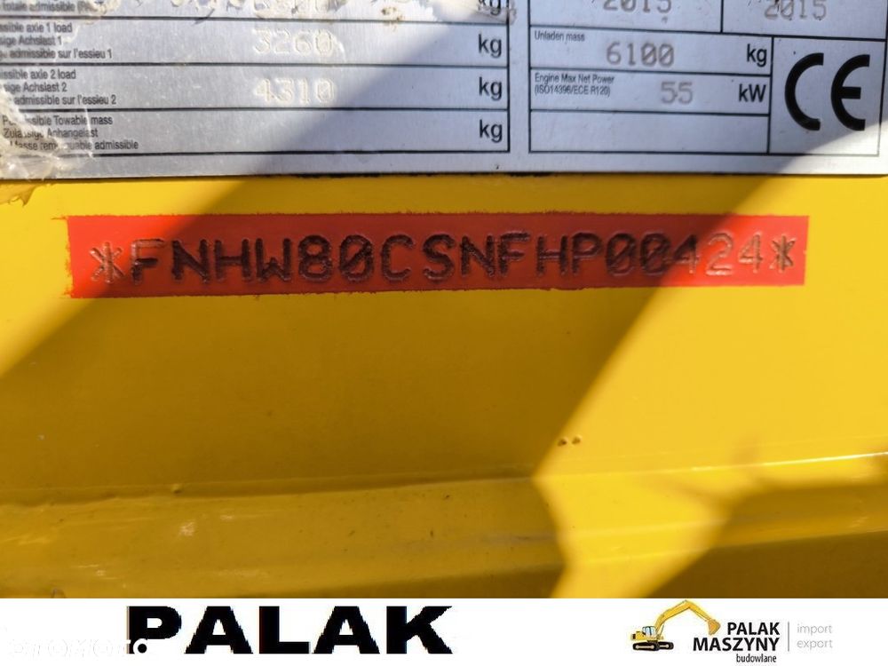 New Holland Ładowarka  NEW HOLLAND  W 80 C , 2015 rok,NOWE OPONY - 19