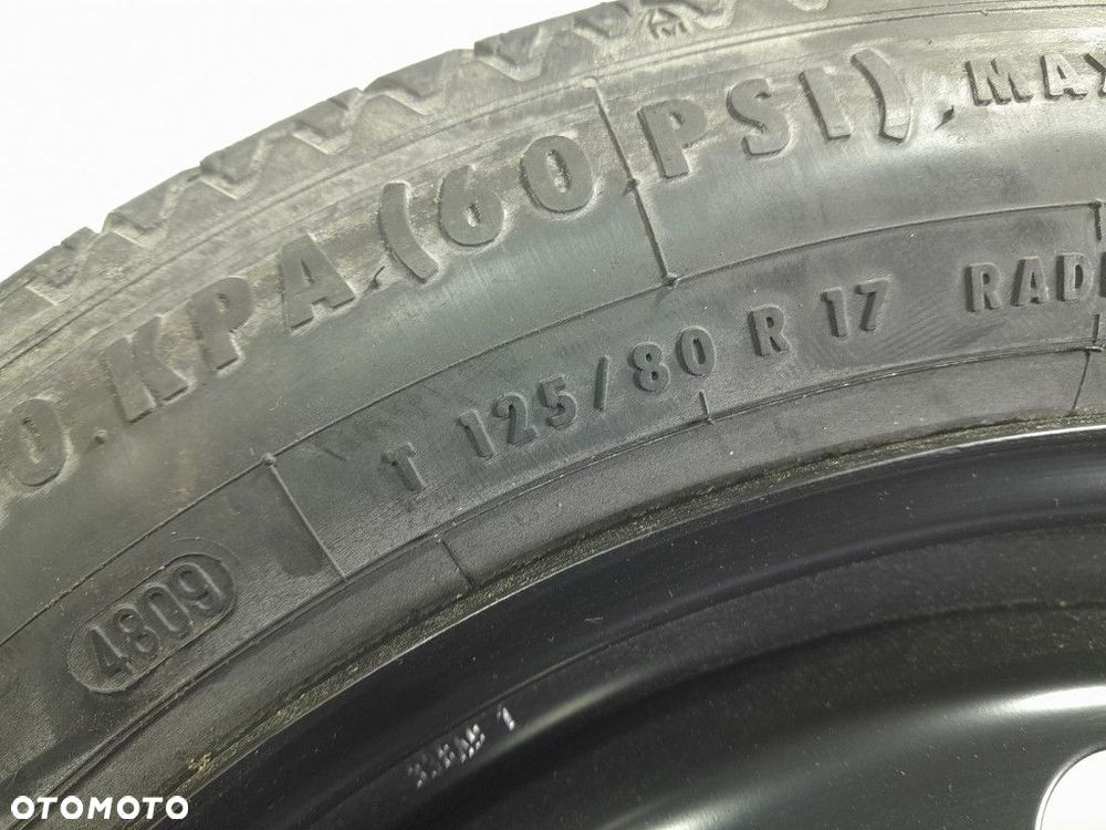 VOLVO XC60 KOŁO DOJAZDOWE ZAPASOWE DOJAZDÓWKA 125/80 R17 5X108 31302356 - 2
