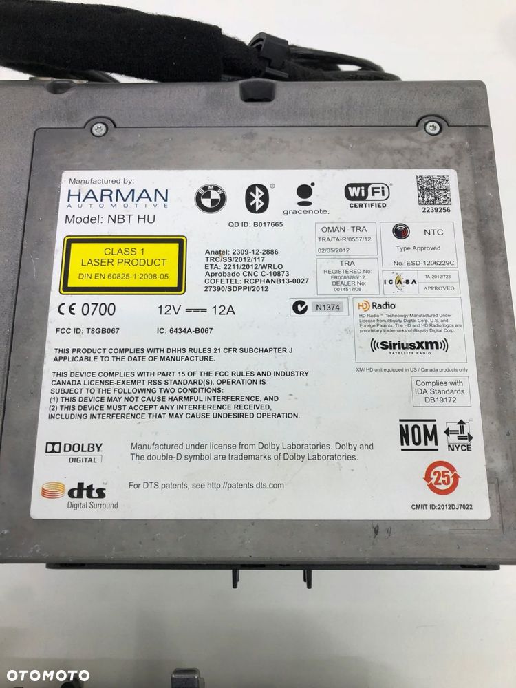 BMW 5 F10 F11 LCI RADIO NAWIGACJA EKRAN IDRIVE KOMPLET 9365764 9321016 - 3