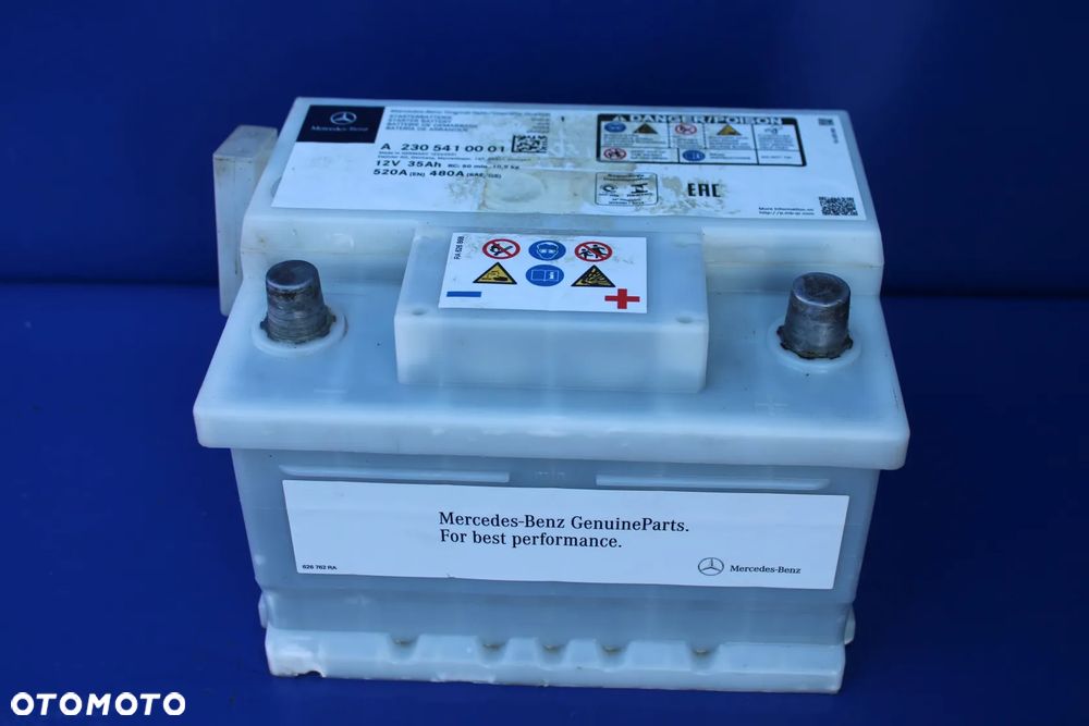 Akumulator AGM 12V 35Ah 520A sprawny OE Mercedes SL R230 W230 A2305410001 - 1