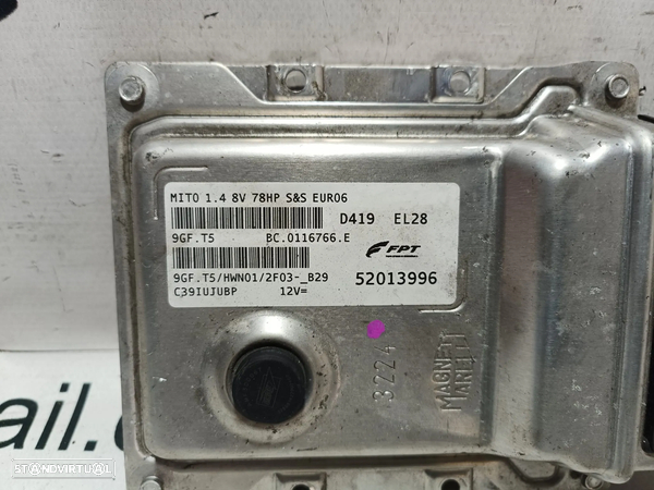 CENTRALINA ECU MOTOR MAGNETI MARELLI 9GF.T5 52013996 ALFA ROMEO MITO 955 1.4 8V 78CV 955 A1.000