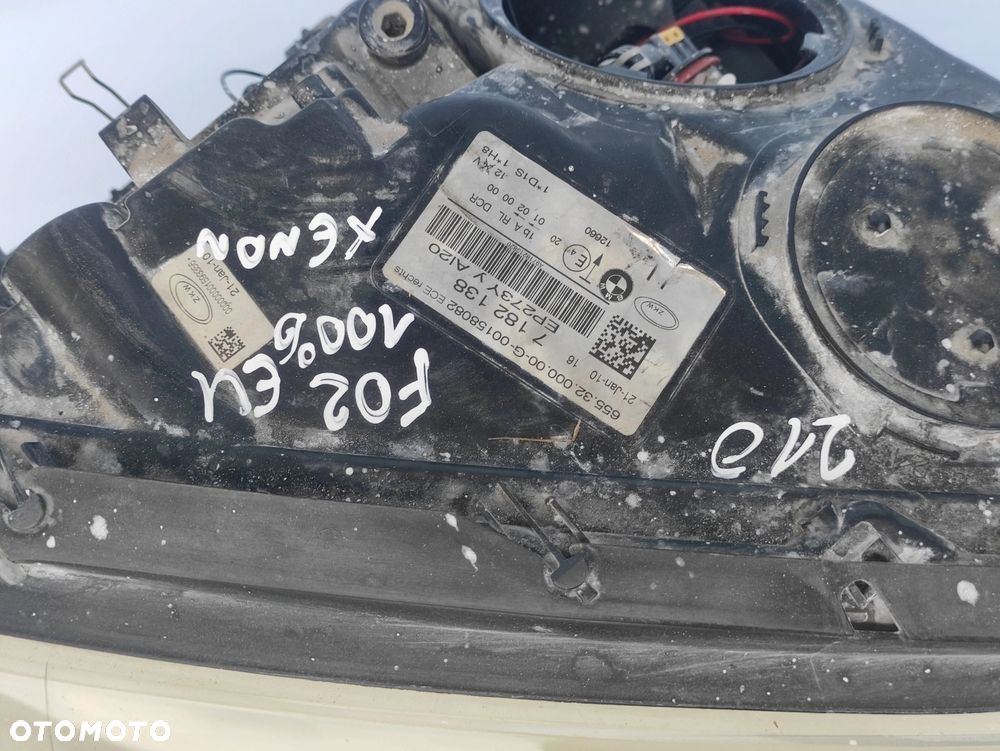 LAMPA PRAWY PRZÓD PRZEDNIA BMW F01 F02 F04 XENON EUROPA 210 - 5