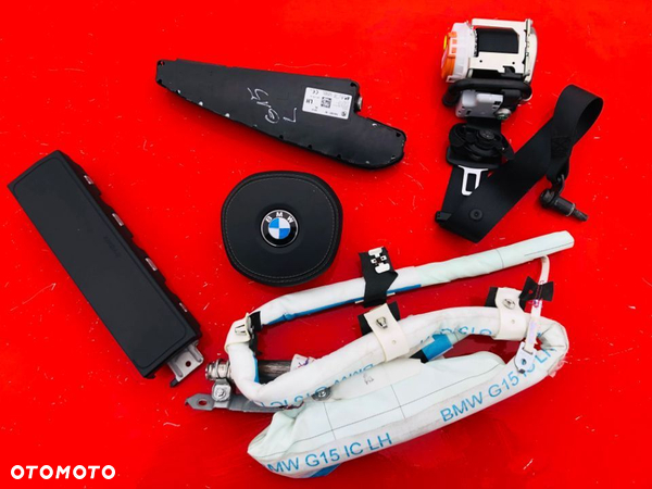 BMW 8 CABRIO G14 COUPE G15 AIRBAG PODUSZKA POWIETERZNA KIEROWCY SKÓRA KURTYNA PAS PASY USA KANADA