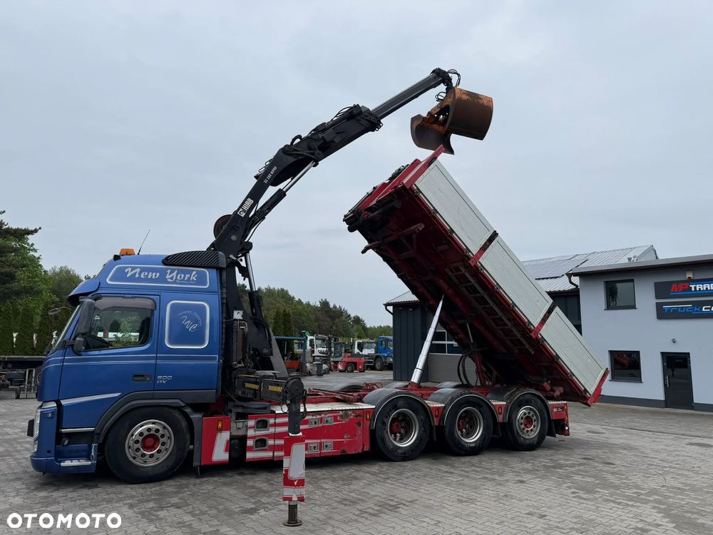 Volvo FM500 8x4 triadem wywrotka HDS HIAB 288-5 HiPro - 18