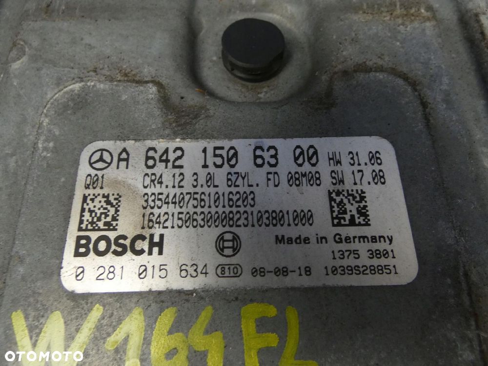 MERCEDES ML W164 3.0 CDI KOMPUTER SILNIKA - 2