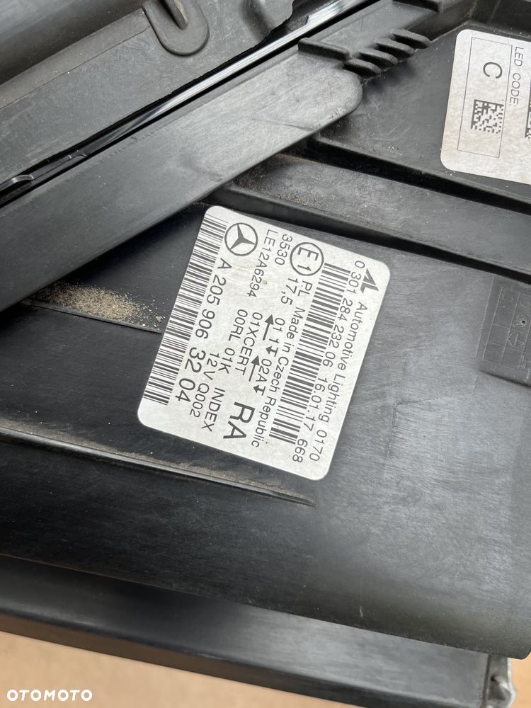 LAMPY FULL LED MERCEDES C KLASA W205 A205 C205 A2059063204 A2059063104 KOMPLETNE ILS REFLEKTORY KOMPLETNE - 8