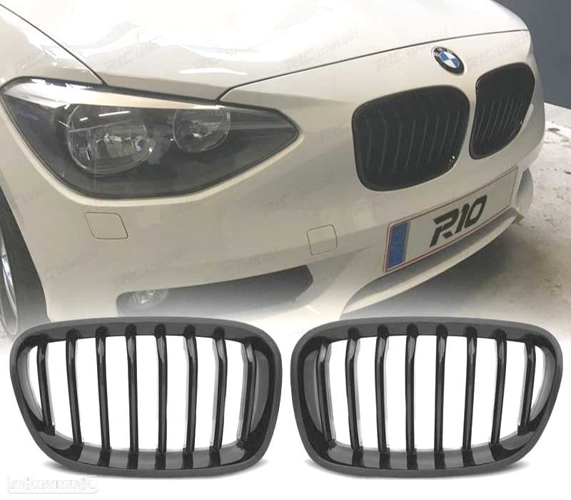 GRELHAS FRONTAIS BMW F20 F21 M PERFORMANCE 11-15 PRETO BRILHANTE - 1